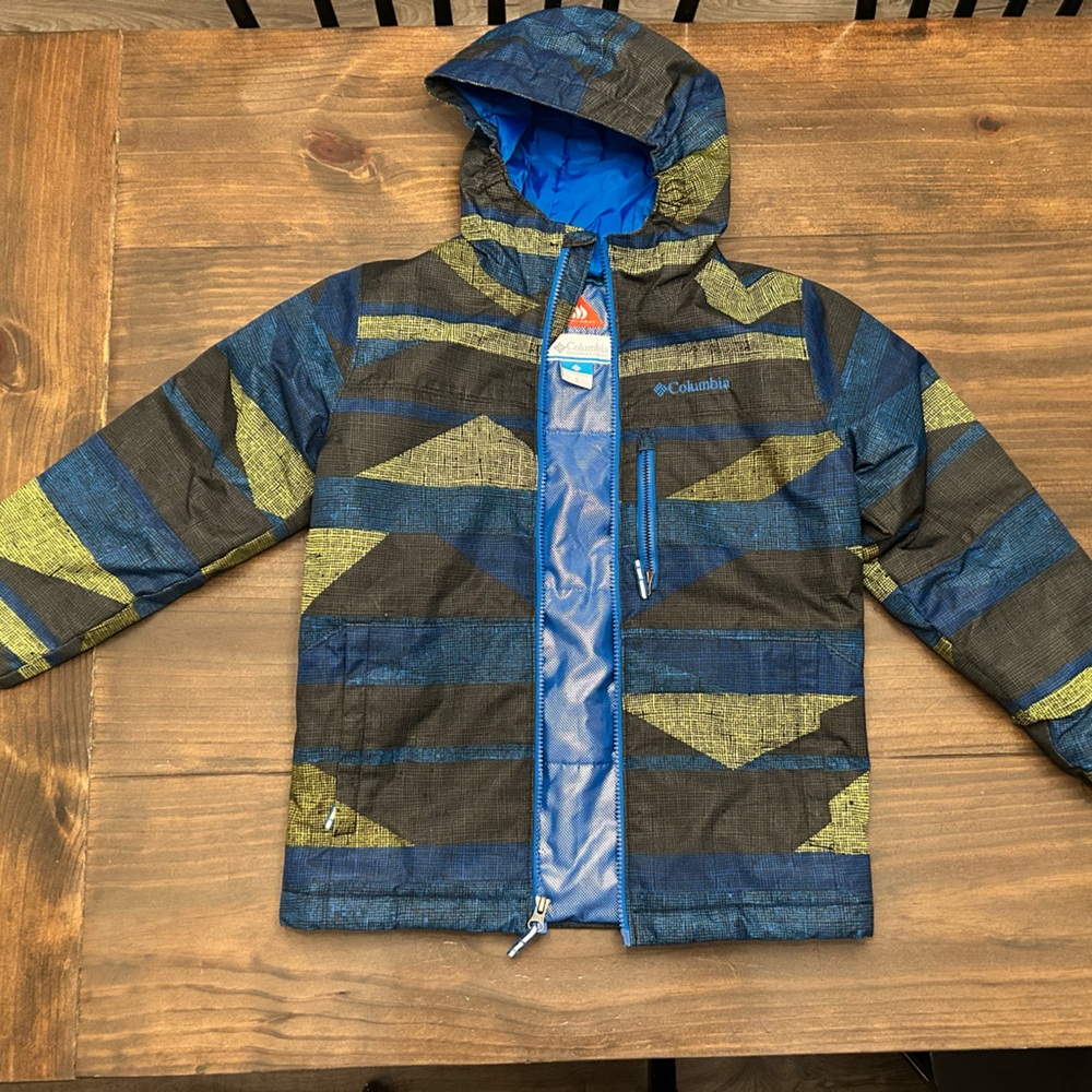 Columbia Kids' Ski Snow Coat - Blue and Green